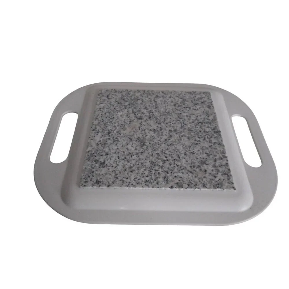 NIB Micro Hot Plate Thermal insulating Stone Keeps Food Hot Handles Stay Cool #1 - Picture 2 of 6